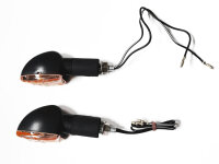 Blinker Set M8 schwarz Edge orange, lang