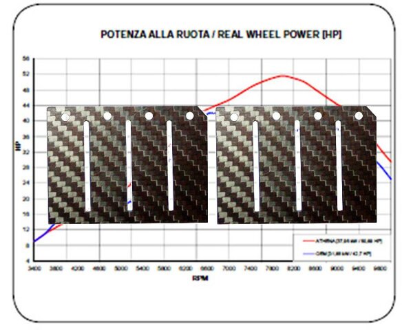 Membrane Carbon Cagiva 125 Mito / Evolution / WMX, Stage 2 Racing
