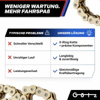 Kettensatz für Honda XRV750 Africa Twin X-Ring Gold