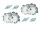 Spurverbreiterungen für KTM 525 505 450 XC SC 35 / 45 mm Komplettset x4 vorne und hinten