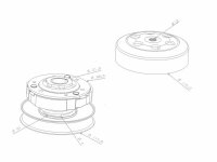 Wandler Kit mit Kupplungsglocke 107mm für Peugeot,...