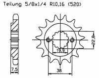 Kettensatz Suzuki LTZ400, KFX400, DVX Tuning X-Ring doppel verst&auml;rkt rot