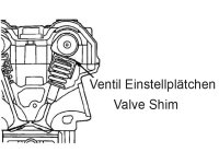 Ventil Shim Einstellplättchen Polaris Predator Outlaw 500 2,60mm