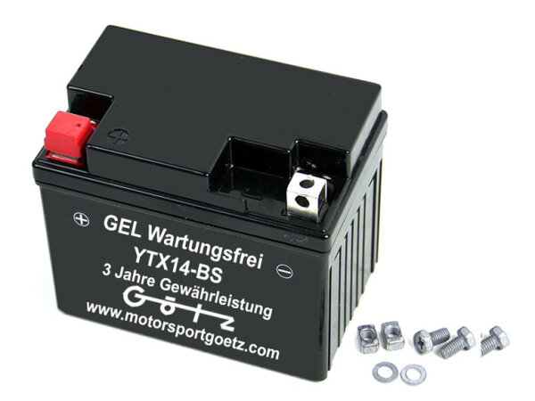 Batterie Gel Kawasaki ZZR 1400 F ABS, 1400 H ABS,1400 F Performance Sport ABS, 1400 J Performance Sport ABS,1400 F Special Edition ABS