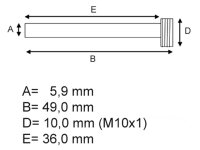 Bremssattel Stift Gleitstift Suzuki DR 650 SEU, SE