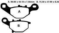 Bremsbelag für Kawasaki KMX 125 99-03...