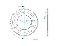 Kettenrad für Yamaha DT 50 SM Supermotard 2C31...