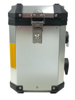 Koffer Satz schwarz Alu Honda CRF 1000 L 45+38Liter silber/schwarz