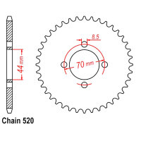Kawasaki KFX 80 Ritzel vorne 24 Zähne