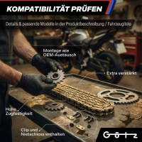 Kettensatz Gold X-Ring Aprilia Tuono 1000 R  16/40