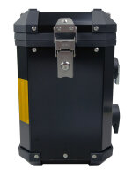 Aluminiumkoffer für BMW R1200 GS / Adventure bis Bj.2013 Edelstahlträger 38+31Liter schwarz