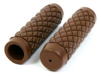 Motorrad Chopper Griffe Diamond mit Rautenmuster für...