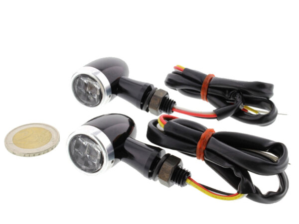 Blinker mit R&uuml;cklicht Bremslicht Mini CNC Quad ATV LED 2 St&uuml;ck E-Pr&uuml;fzeichen