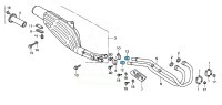Auspuff Verbindungsdichtung Honda XR 600 R PE04 88-90