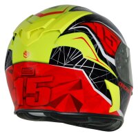 Helm Origine GT Raider schwarz/gelb/rot mit Sonnenblende