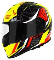 Helm Origine GT Raider schwarz/gelb/rot mit Sonnenblende