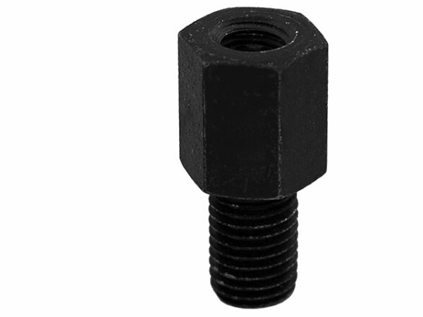 Spiegeladapter M8 Rechtsgewinde oben am Spiegel, M10 Linkgsgewinde unten am Lenkeradapter