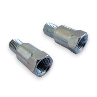 Spiegeladapter chrom SET für BMW Motorrad von M10 x...