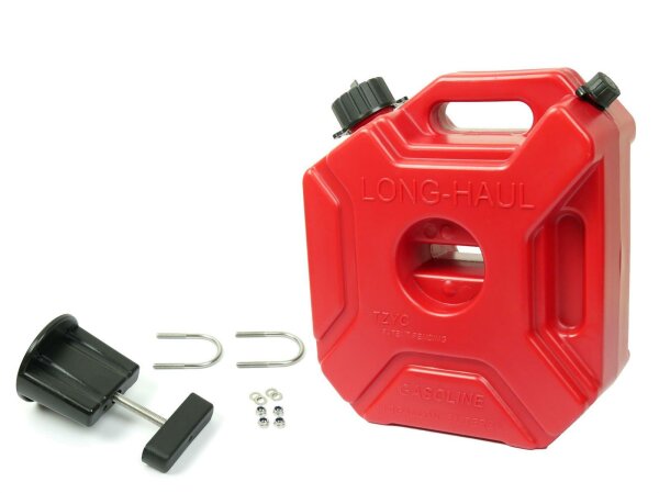 Kanister Benzin 5 Liter Motorrad Reiseenduro Benzinkanister mit Halterung
