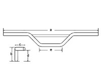 Stahllenker Dragbar Long TRW 25,4mm für Harley-Davidson