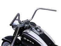 Stahllenker Apehanger Chrom TRW 25,4mm 1&quot; f&uuml;r Harley-Davidson XL-C Sportster, FX Super Glide, FXEF - Fat Bob ...