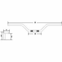 Lenker Touring Stahl chrom 22 mm mit ABE für BMW R -...