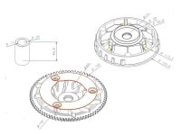Variomatik mit Keilriemenscheibe für Piaggio...