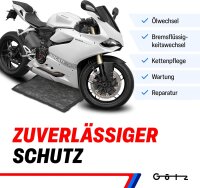Ölmatte Motorrad 2 Stück in 60x90 cm zur Aufnahme von Altöl mit starkem Saugkern