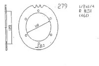 Kettenrad für Rixe RS 80 / Herkules 50/80/RX9 Ulltra...