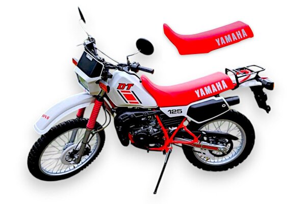 Sitzbezug für Yamaha DT 125 R / RE / X rot