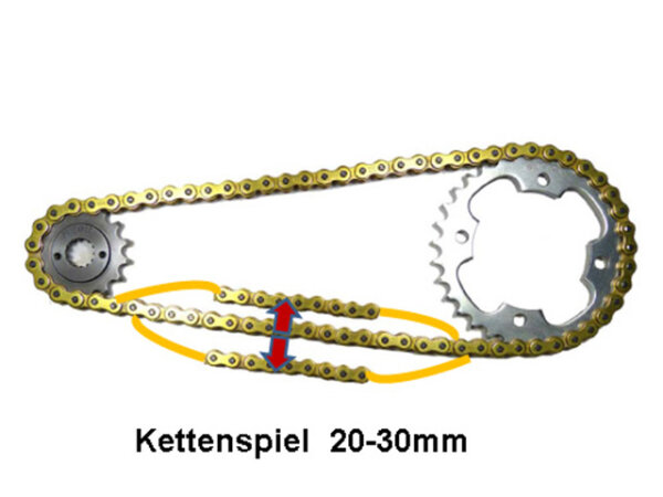 Kette X-Ring 428x128 goldfarben für Honda CBR 125 R/RW/RT/RS