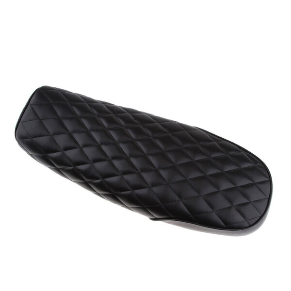 Motorrad Sitzbank Retro Classic Cafe Racer Universell, Diamond schwarz, Länge 63 cm