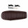 Motorrad Sitzbank Retro Classic Cafe Racer Universell, Stripe braun Länge 63 cm