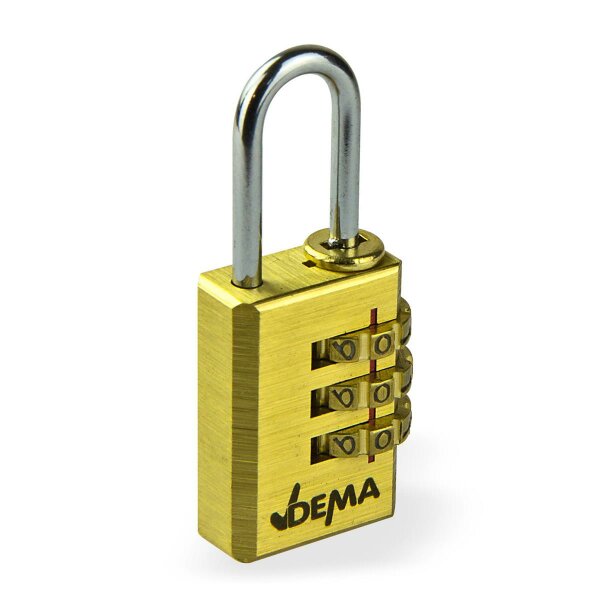 Vorhängeschloss mit Zahlenkombination 21 mm