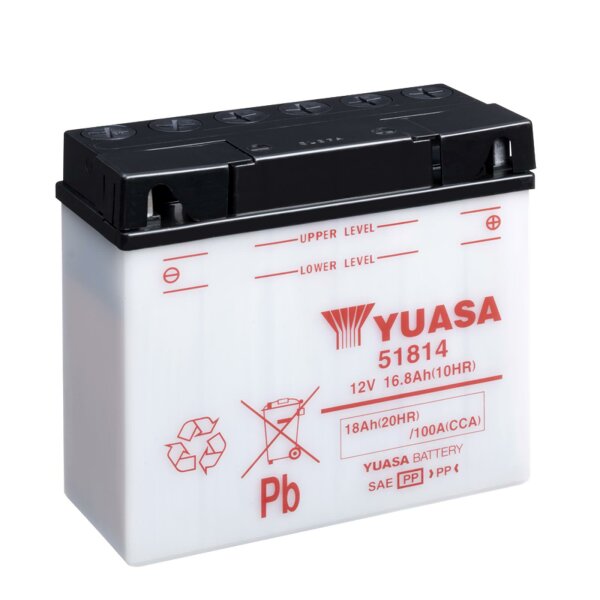 YUASA Batterie Dry Charged (ohne Batteries&auml;ure) 12V/18Ah (51814)