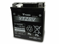 YUASA Batterie Wet Charged (bef&uuml;llt, ready-to-use) 12V/7,4Ah (YTZ8V)