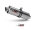 MIVV Auspuff für Kawasaki ZX-6 RR 600 03-04 Oval Edelstahl Slip-On hochgelegt