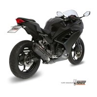 MIVV Suono Edelstahl Carbon 2x1 f&uuml;r Kawasaki Ninja 300 Bj.13-16