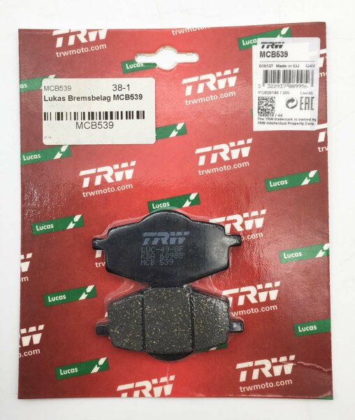 TRW BREMSBELAG MCB539