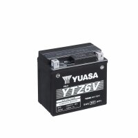 YUASA Batterie Wet Charged (bef&uuml;llt, ready-to-use) 12V/5,3Ah (YTZ6V)