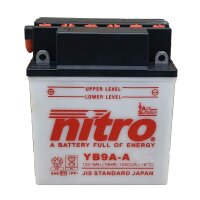 NITRO Batterie Dry Charged (ohne Batteries&auml;ure)...