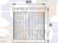 Ölfilter Hiflo HF563 für Aprilia Derbi Husqvarna Zündapp