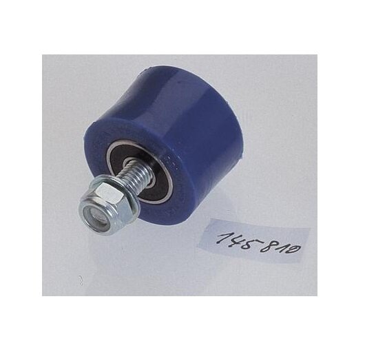 Kettenrolle blau, kugelgelagert,  Aussendurchm. 32mm