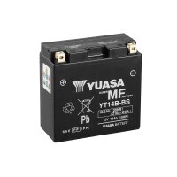 YUASA Batterie f&uuml;r Yamaha 12V/12Ah YT14B-BS YT14B Wet Charged (bef&uuml;llt, ready-to-use)