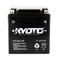 AGM Motorradbatterie YTX30L-BS Kyoto YIX30L-BS YTZ30L-BS...