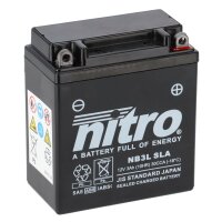 NITRO Batterie SLA AGM GEL (bef&uuml;llt, ready-to-use)...
