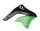 Kühlerverkleidung grün passend für KAWASAKI KX 125/250 99-02