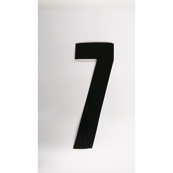 Startnummer 7 FIM-Style schwarz 17cm