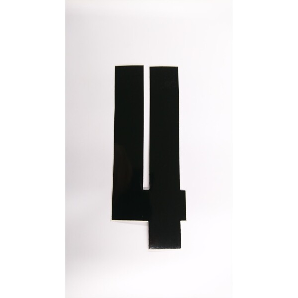 Startnummer 4 FIM-Style schwarz 17cm
