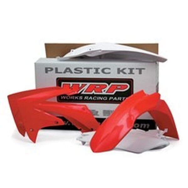 WRP Plastiksatz passend f&uuml;r HONDA CRF 450 Bj 09-10 rot-wei&szlig;